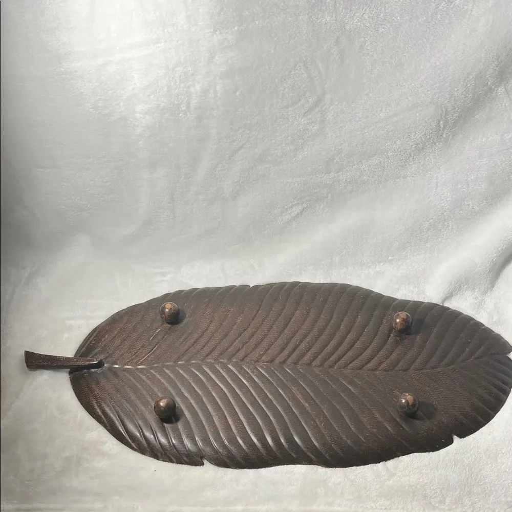 PartyLite Retired Island Escape Banana Leaf Tray
